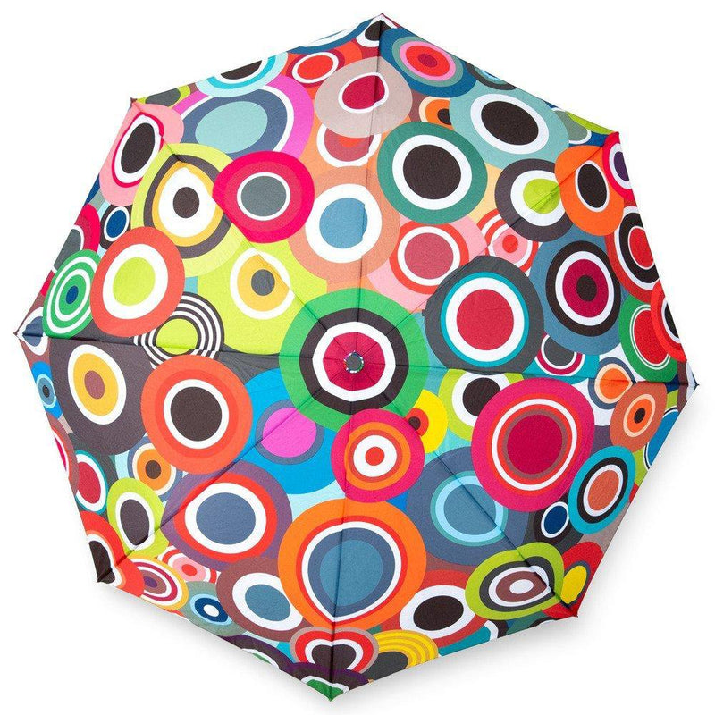 Parasol damski składany w kolorowy wzór w sam raz do torebki