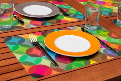 Podkładki na stół 'Fiesta', kolorowe, 4 sztuki, 44 x 29 cm, REMEMBER