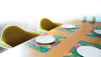 Podkładki na stół 'Fiesta', kolorowe, 4 sztuki, 44 x 29 cm, REMEMBER