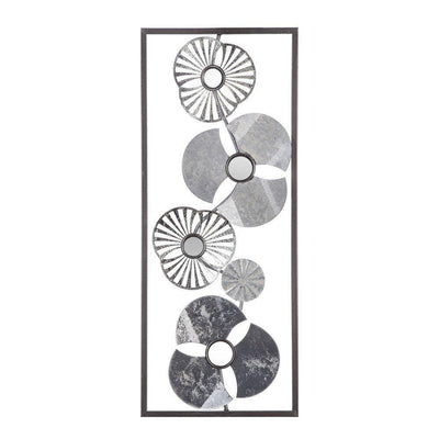 Obraz z metalu z motywem kwiatów, nowoczesna ozdoba ścienna wykonana techniką metaloplastyki