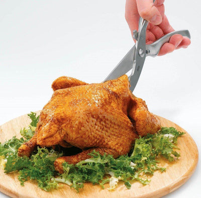 Nożyce do cięcia drobiu ze stali nierdzewnej, idealne do ryb, kurczaka.