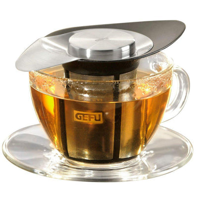 Sitko do herbaty ze stali, klasyczny, pojemny zaparzacz.