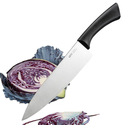 Profesjonalny nóż szefa kuchni ze stali nierdzewnej, wygodny i skuteczny, kuchenny przyrząd do krojenia.