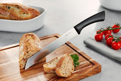 Nóż do krojenia chleba ze stali nierdzewnej, profesjonalny nożyk kuchenny do pieczywa.