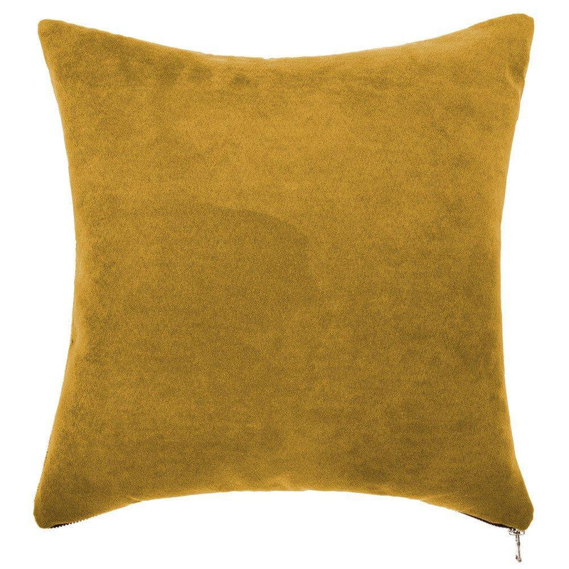 Złota dekoracyjna poduszka, gładka, jasiek z zamkiem 40x40cm