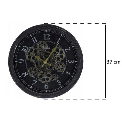 Zegar ścienny z widocznym mechanizmem, Ø 37 cm