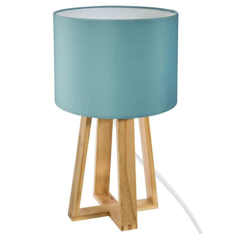 Lampka stołowa MOLU, 35 cm, kolor niebieski