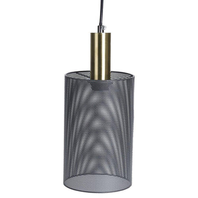 Lampa sufitowa metalowa, 24 cm, ciemnoszara