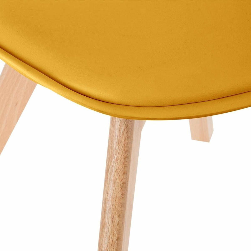 Krzesło do jadalni BAYA, kolor żółty