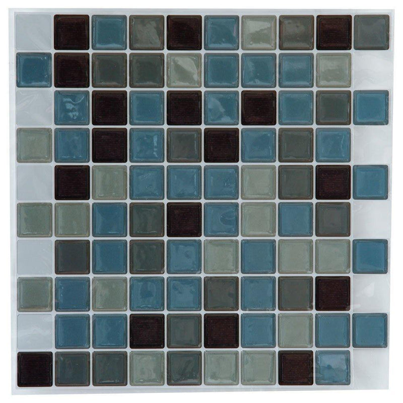 Naklejki ścienne, mozaika niebieska, 25 x 25 cm, 2 sztuki