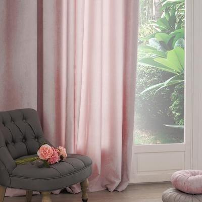 Zasłona gotowa do salonu MEMO, 140 x 260 cm, kolor różowy