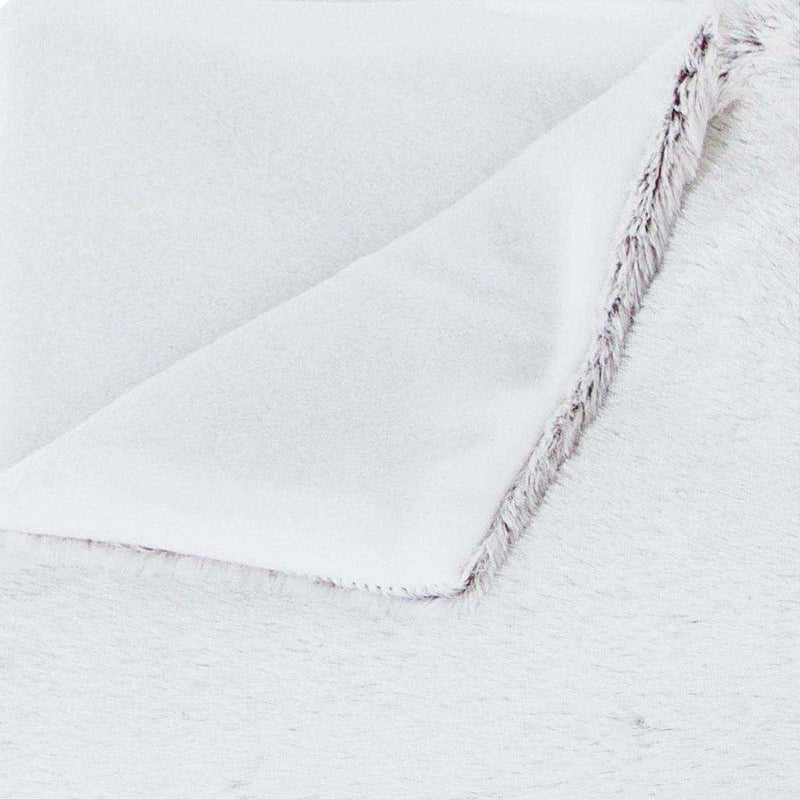 Narzuta na łóżko futrzana, 125 x 150 cm, kolor biały