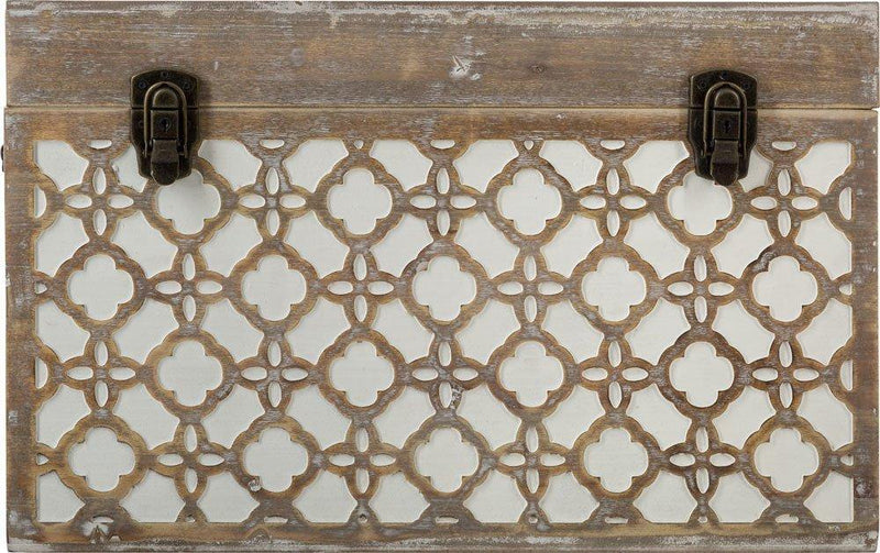 Zestaw dekoracyjnych skrzyń w 3 rozmiarach, motyw marokańskiej mozaiki