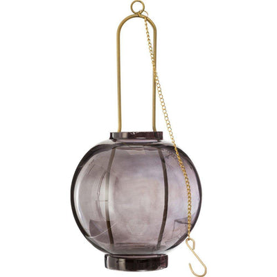 Lampion wiszący kula, Ø 11 cm, kolor ciemnoszary