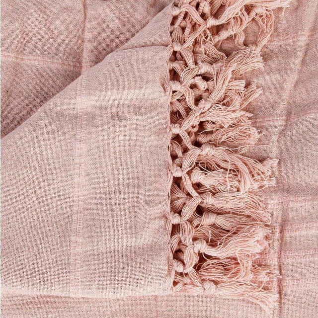 Narzuta na łóżko w kolorze różowym, 250 x 230 cm, Atmosphera