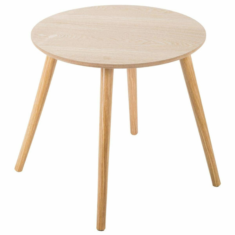 Okrągłe stoliki kawowe z drewna, 3 rozmiary w komplecie, kolor jasny brąz