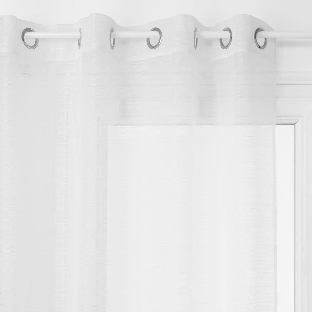 Firana gotowa w stylu skandynawskim LOUIS, 140 x 240 cm, kolor biały