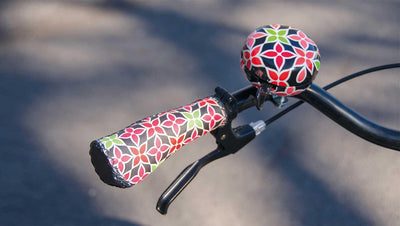 Kolorowe uchwyty do kierownicy roweru 'Claudette', 13 cm, REMEMBER