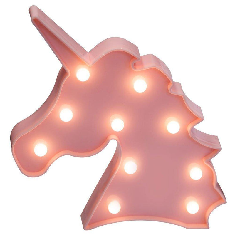Ledowa lampka nocna dla dzieci, motyw jednorożca, kolor różowy