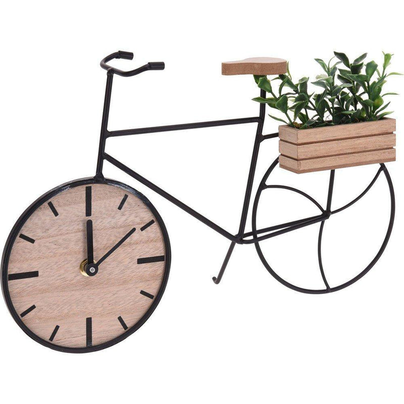 Zegar stołowy z motywem roweru, 21 cm