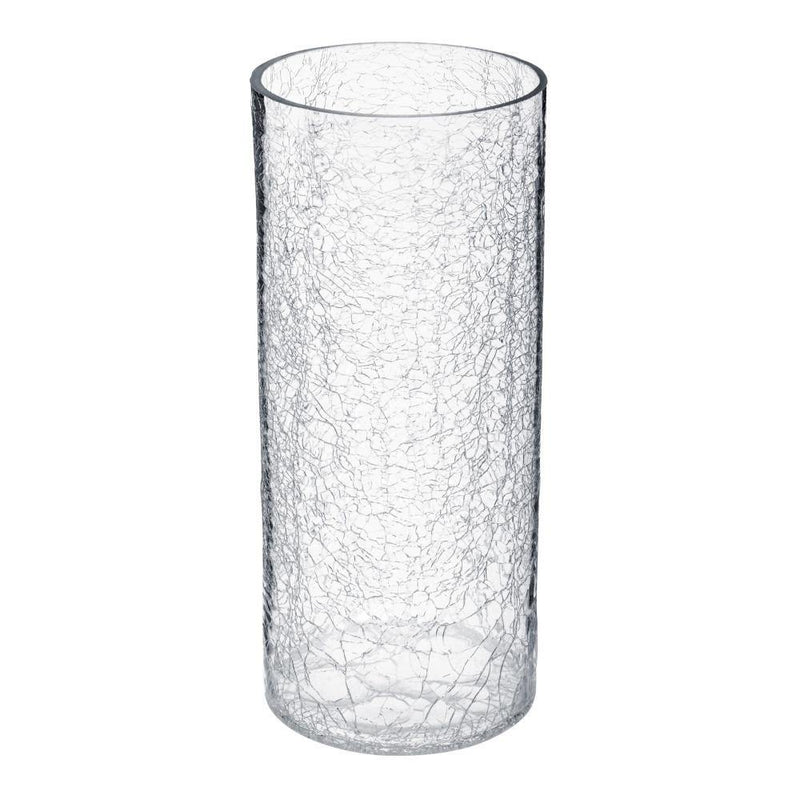 Wazon szklany, efekt mrożonego szkła, 30 cm, Atmosphera