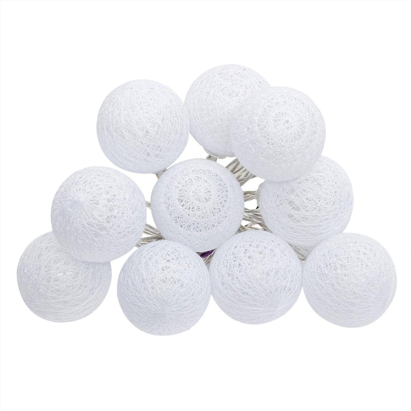 Girlanda LED cotton balls, 10 lampek, 165 cm