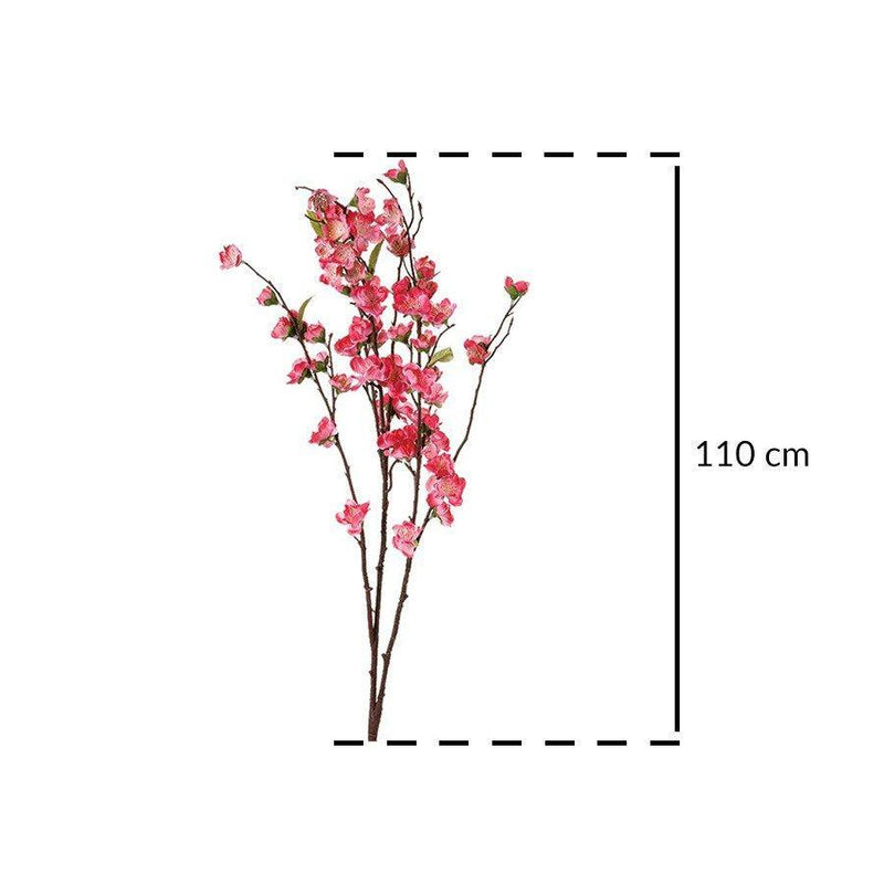 Sztuczne kwiaty do wazonu, Kwitnąca gałązka, 110 cm