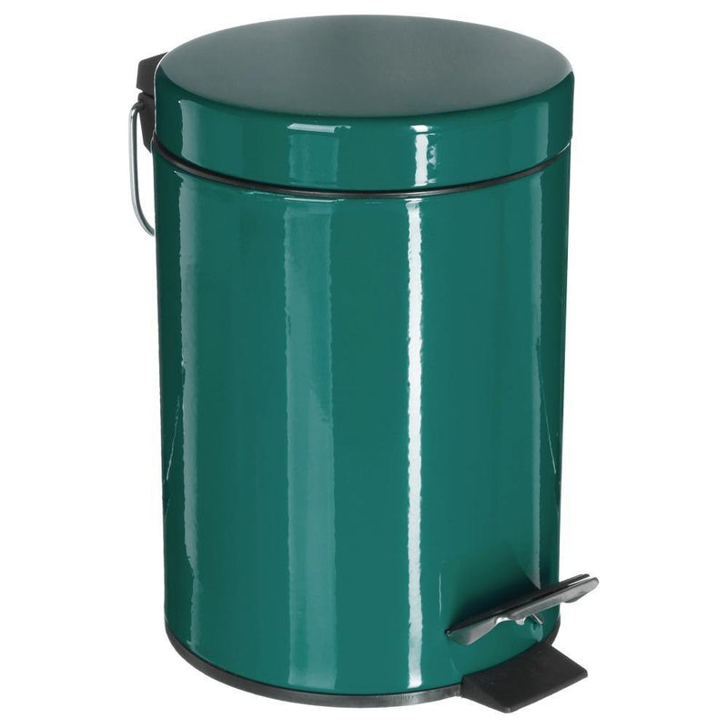 Kosz łazienkowy na śmieci, metalowy, 3 l, kolor zielony