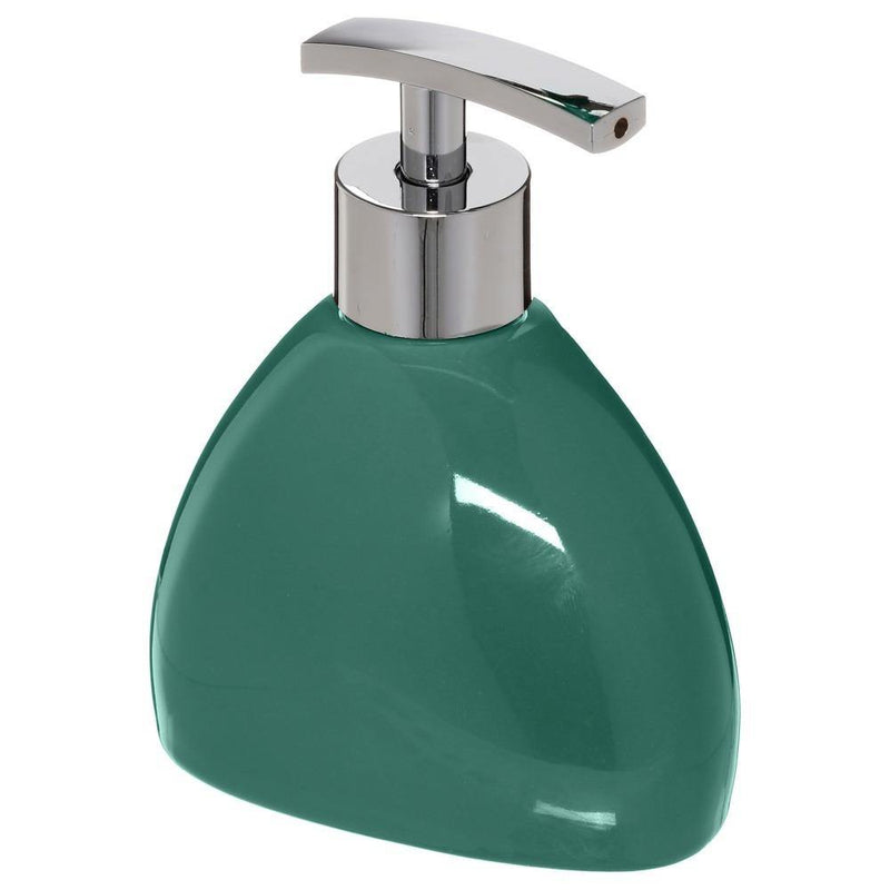 Dozownik do mydła w płynie, z pompką, trójkątny kształt, zielony