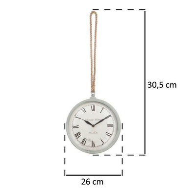 Zegar ścienny w stylu vintage, Ø26 cm
