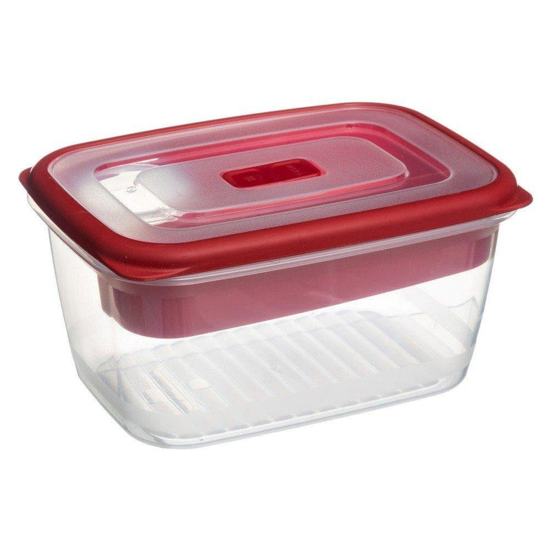 Pojemnik na obiad, lunchbox, z przegródkami, kolor czerwony