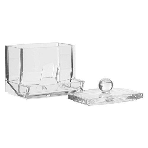 Pojemnik na płatki i waciki kosmetyczne SELENA, przeźroczysty organizer