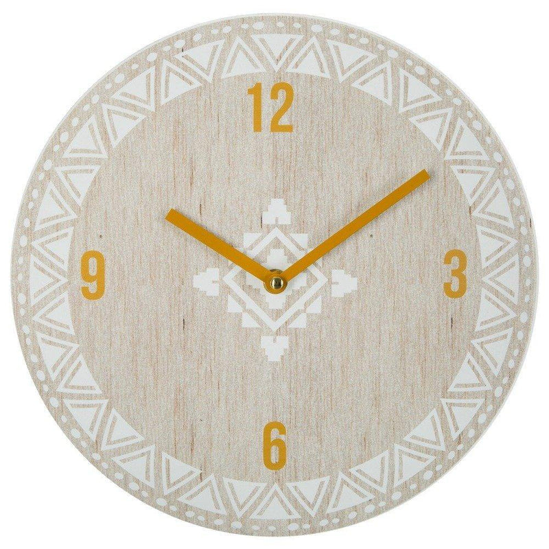 Zegar ścienny OLA HIPPIE,  drewniany, Ø 28 cm