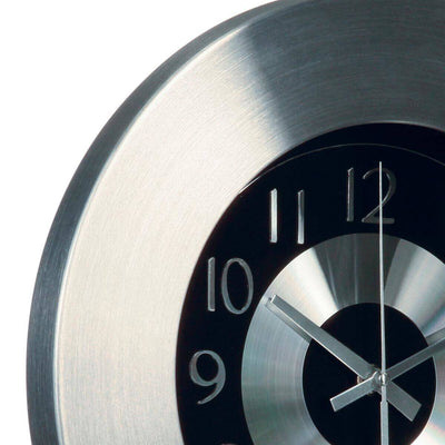 Zegar kuchenny w aluminiowej oprawie, Ø33 cm