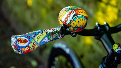 Kolorowy dzwonek do roweru 'Boom', Ø 8 cm, 13 cm, REMEMBER