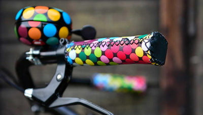 Kolorowe uchwyty do kierownicy roweru 'Flow', 13 cm, REMEMBER
