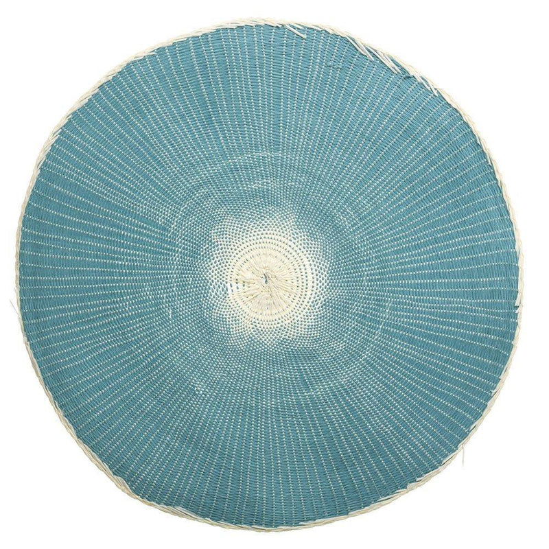 Podkładka na stół pod talerz OUTLAND, mata ochronna w kolorze niebieskim, 38 cm