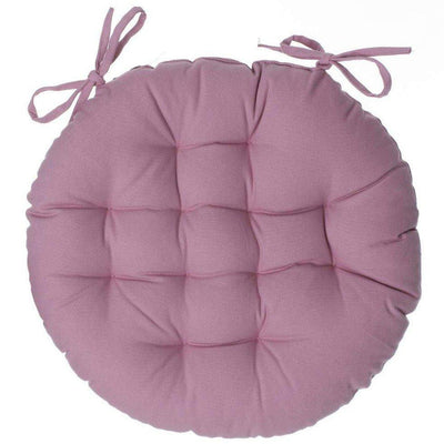 Okrągła poduszka na krzesło ROUND, Ø 38 cm, kolor różowy
