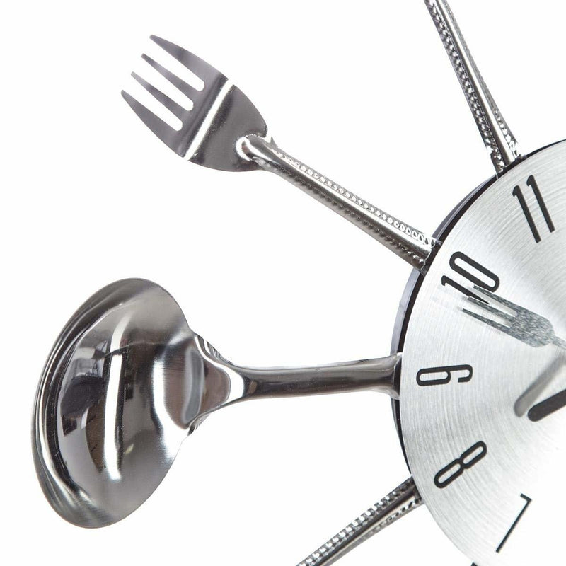 Zegar kuchenny z motywem sztućców, Ø 38 cm