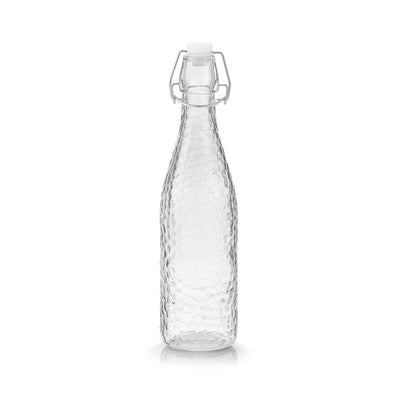 Szklana butelka na napoje z zamknięciem na klips, kolor przeźroczysty, 500 ml