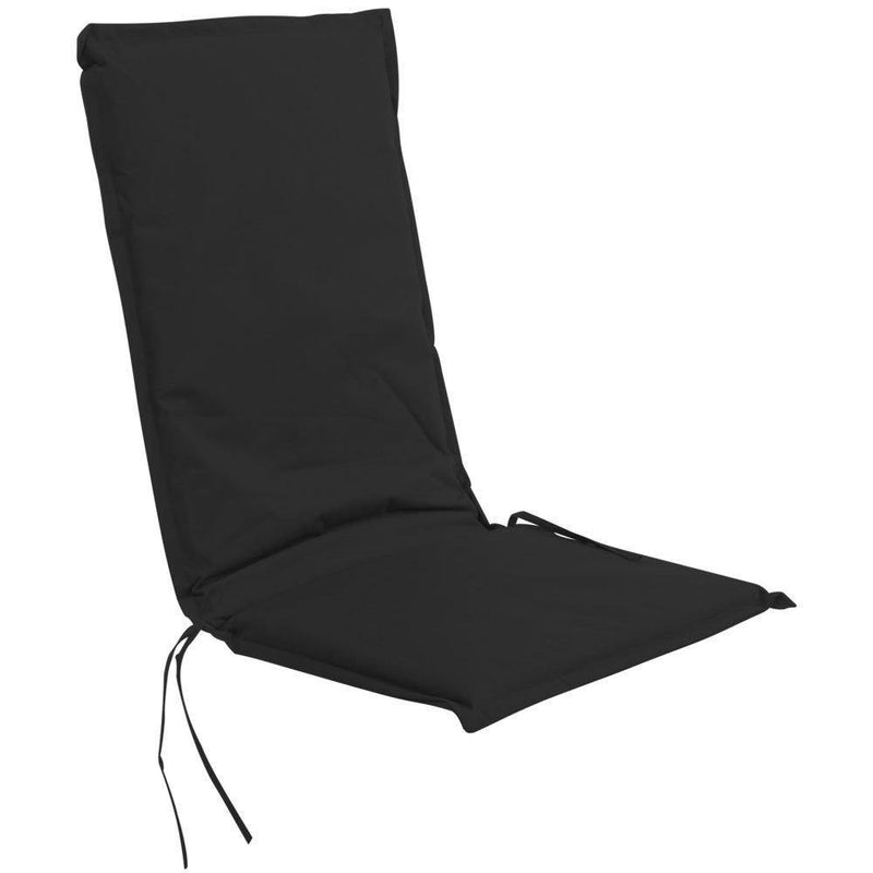 Poduszka na leżak z wiązaniem, 114 x 44 cm, kolor czarny