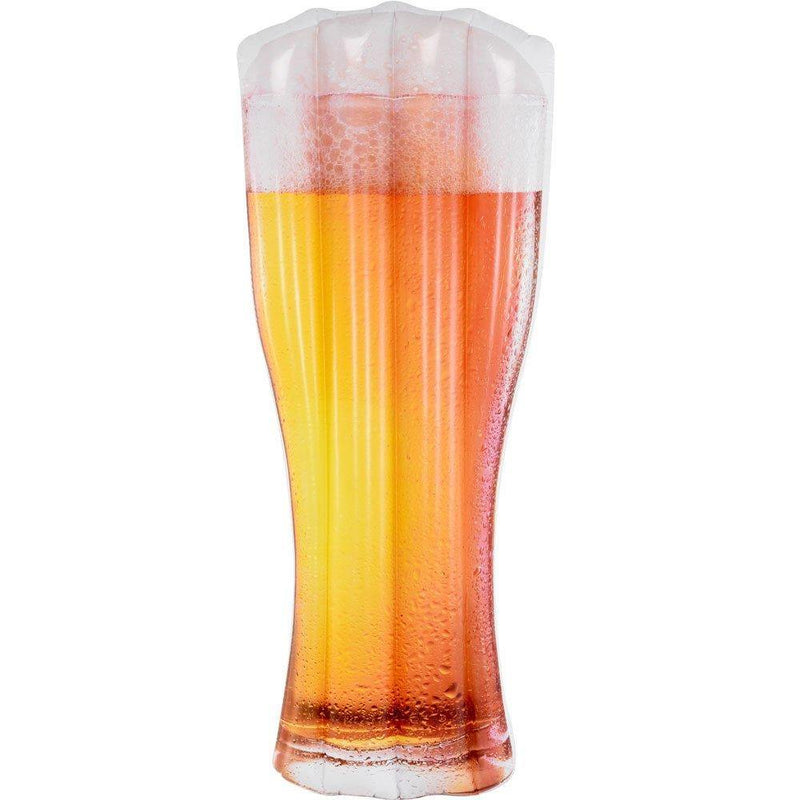 Jednoosobowy materac dmuchany BEER w kształcie szklanki z piwem, materac na plażę