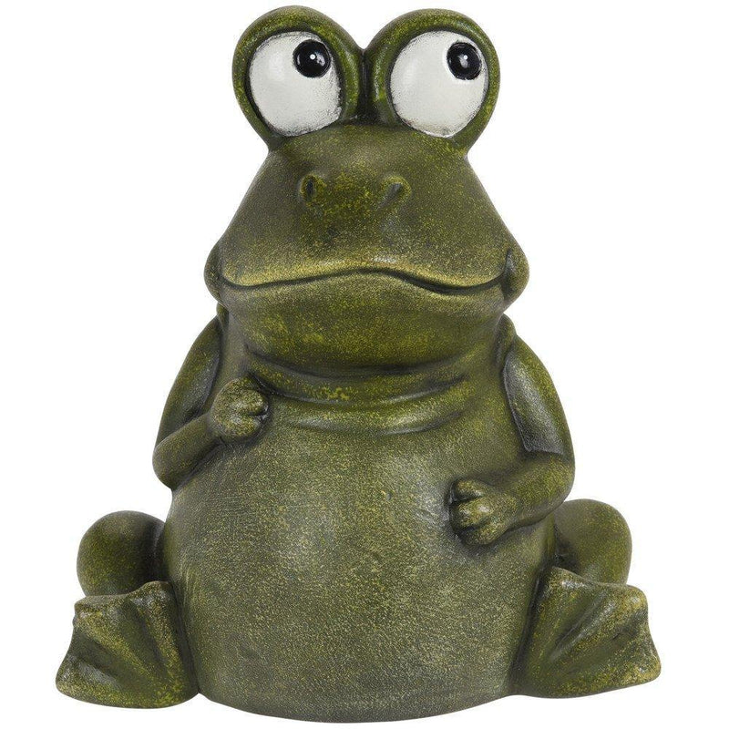 Siedząca żaba, nieszablonowy element dekoracyjny 15x17 cm