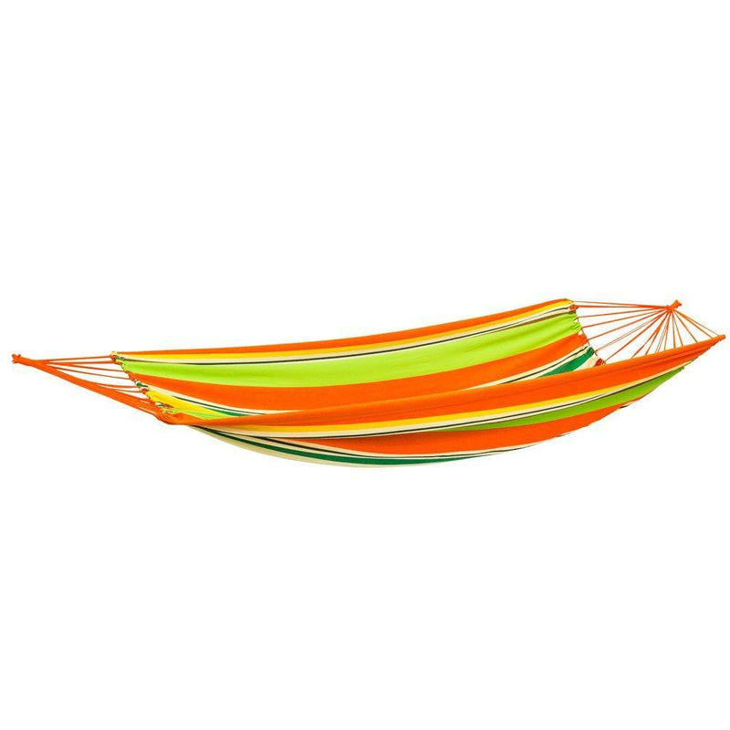 Hamak ogrodowy, tekstylny EL PASO, 430x200 cm, kolor pomarańczowy
