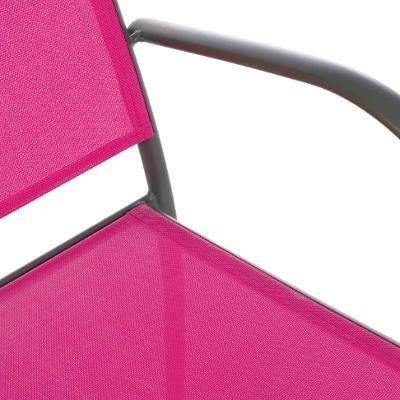 Krzesło ogrodowe, na balkon, kolor różowy
