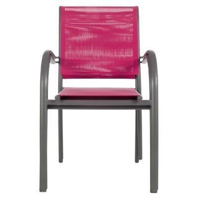 Krzesło ogrodowe, na balkon, kolor różowy