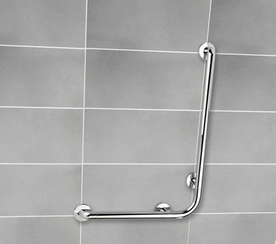 Poręcz łazienkowa z kątem prostym SECURA 55,5 x 78 cm, chrom, WENKO