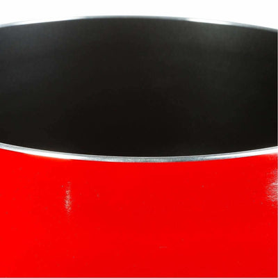 Rondel kuchenny z rączką, aluminium, garnek, Ø 20 cm, kolor czerwony