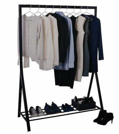 Wieszak na ubrania stojący, stojak na ubrania z półką na buty, 5five Simply Smart