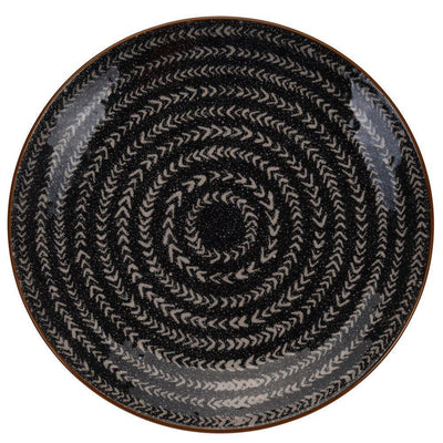 Talerz ceramiczny, ozdobna patera, Ø 21 cm, wzór strzałek